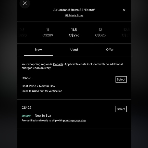 Barley worn air Jordan 5 retro SE ‘easter’ - Picture 6 of 6